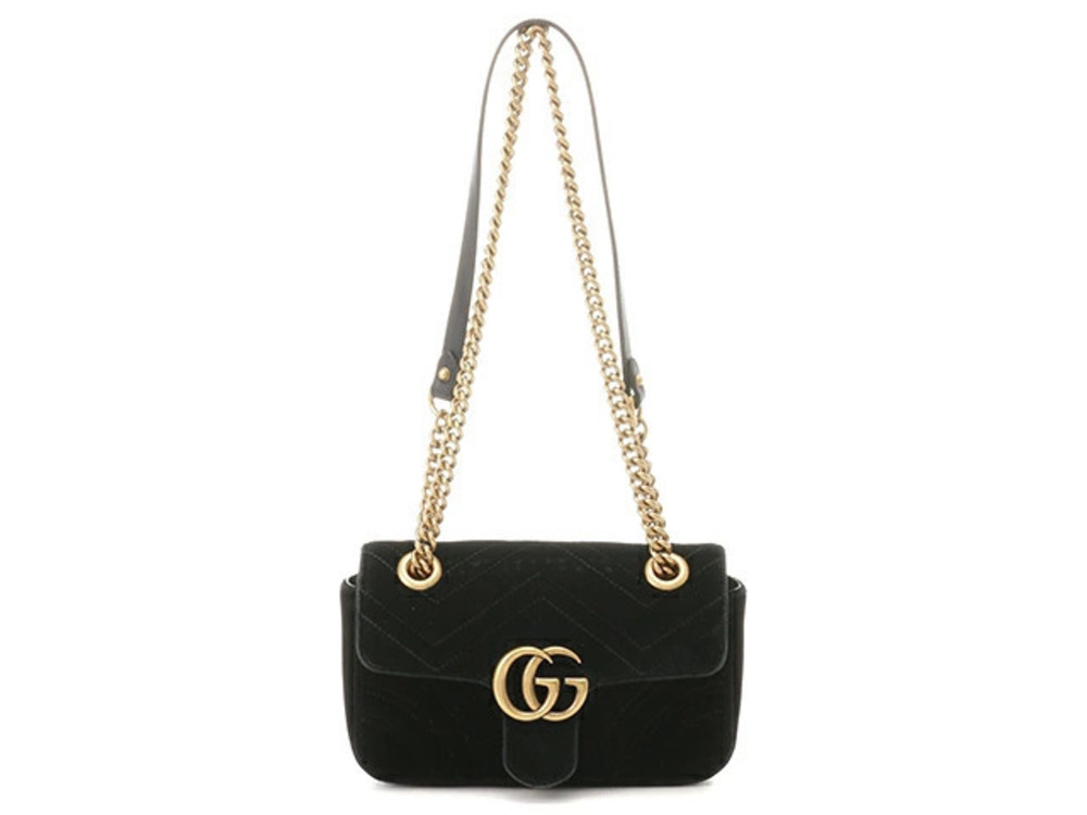 Gucci Bag Chain Shoulder GG Mermant Velvet